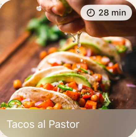 Tacos al Pastor recipe saved in Cheflet
